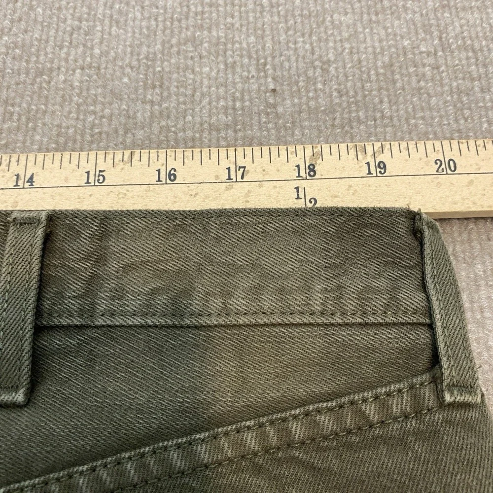 VTG Levis 501 Jeans Men 40 Fits 39x30 Y2K Olive Straight‎ Leg Denim Distressed